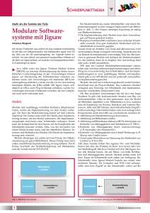 Modulare Software systeme mit Jigsaw