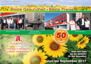 Angebotskatalog Apotheke in der Droote