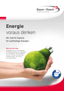Energie voraus denken - Bayer
