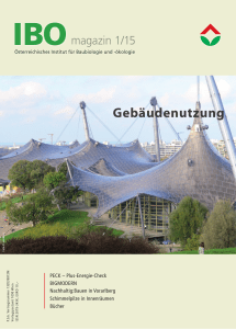 Gebäudenutzung - Österreichisches Institut für Baubiologie und