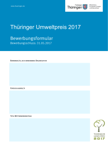 Thüringer Umweltpreis 2017