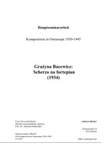 Grażyna Bacewicz: Scherzo na fortepian (1934)