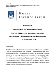 Berichte der Heimaufsicht nach § 22 Abs