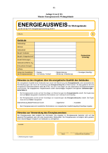 46 Anlage 6 (zu &sect; 16) Muster Energieausweis Wohngeb&auml;ude