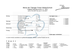 Mensa der Tübinger Freien Waldorfschule