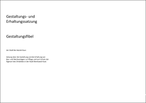 Gestaltungs- und Erhaltungssatzung - Bernkastel-Kues