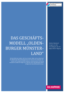 Das Geschäftsmodell „Oldenburger Münsterland“