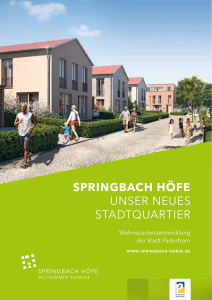 SPRINGBACH H&ouml;FE Unser neUes stadtqUartier