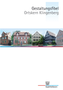 Gestaltungsfibel Ortskern Klingenberg