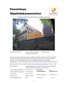 Passivhaus Objektdokumentation