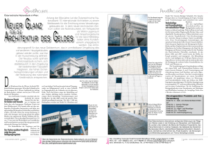 Neuer Glanz Architektur des Geldes