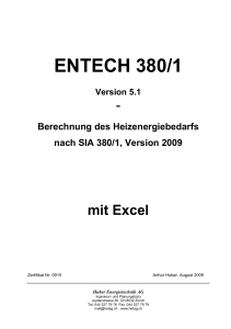 entech 380/1 - Huber Energietechnik AG