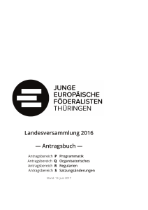Landesversammlung 2016 — Antragsbuch