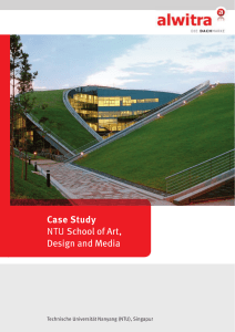 Case Study NTU School of Art, Design and Media