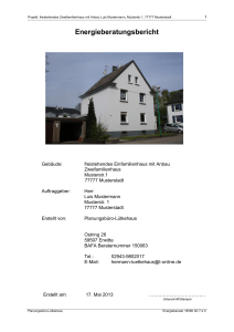 Energieberatungsbericht - Blower-Door | Schimmelpilzberatung