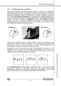 4.3 Dachgestaltung - U-Plan