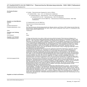 AT-OeStA/HHSTA KA KK &Ouml;MR-Prot &Ouml;sterreichische