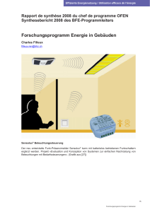 Forschungsprogramm Energie in Gebäuden