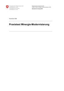 Praxistest Minergie-Modernisierung