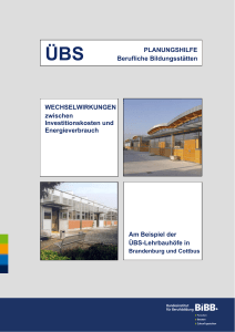 WECHSELWIRKUNGEN zwischen Investitionskosten und