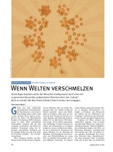 WENN WEltEN VERSCHMElzEN - Spektrum der Wissenschaft