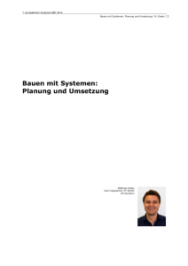 Bauen mit Systemen: Planung und Umsetzung - Forum