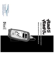 signal extraction pulsoximeter BEDIENERHA NDBUCH