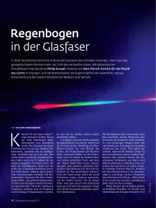 Regenbogen in der Glasfaser - Max-Planck