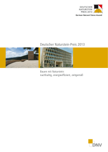 Deutscher Naturstein-Preis 2013