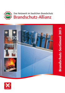 Brandschutz-Preisliste
