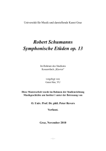 Robert Schumanns Symphonische Etüden op. 13