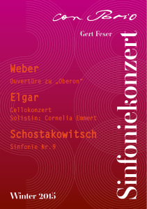 Weber Elgar Schostakowitsch - Sinfonieorchester Con Brio