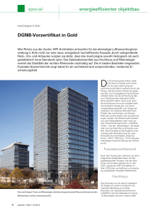 special DGNB-Vorzertifikat in Gold energieeffizienter objektbau
