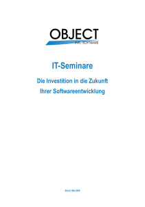 IT-Seminare - OBJECT International Software