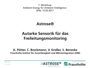 Astrose® Autarke Sensorik für das