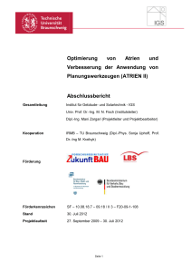 Abschlussbericht Atrien II - Technische Universit&auml;t Braunschweig
