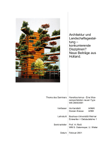 Architektur und Landschaftsgestal