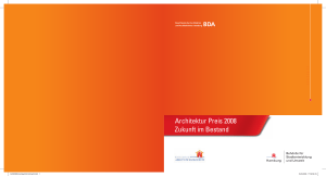Architektur Preis 2008 Zukunft im Bestand