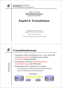 Kapitel 8: Transaktionen p