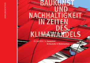 Baukultur und Nachhaltigkeit in Zeiten des Klimawandels