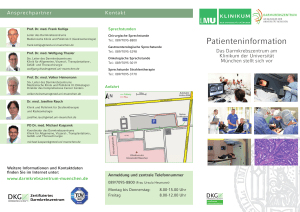 Patienteninformation - Klinikum der Universität München