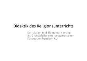 Didaktik des Religionsunterrichts