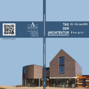 tag der architektur - Architektenkammer Mecklenburg