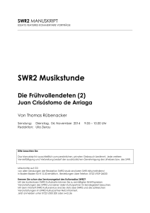 SWR2 Musikstunde