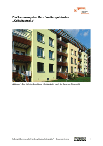 Die Sanierung des Mehrfamiliengebäudes „Kollwitzstraße“ - E