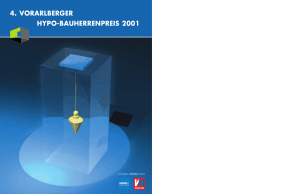 4. VORARLBERGER HYPO-BAUHERRENPREIS 2001