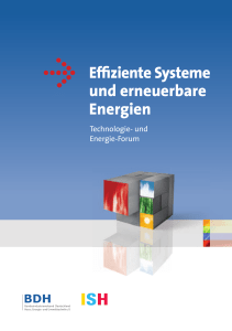 Effiziente Systeme und erneuerbare Energien