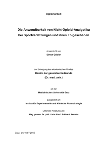 Die Anwendbarkeit von Nicht-Opioid