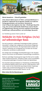 Verkäufer im Holz-Fertigbau (m/w) auf selbstständiger Basis