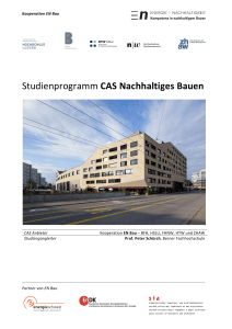 CAS Nachhaltiges Bauen